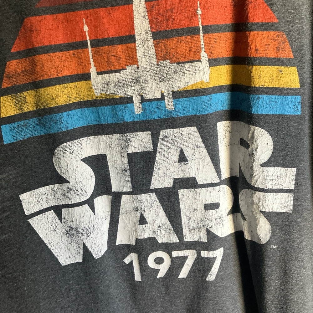 Black Star Wars 1977 Graphic T-Shirt 2XL - Picture 3 of 3